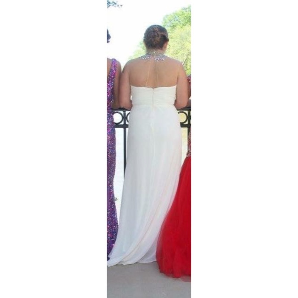 Blush | White Formal Dress - Picture 3 of 5